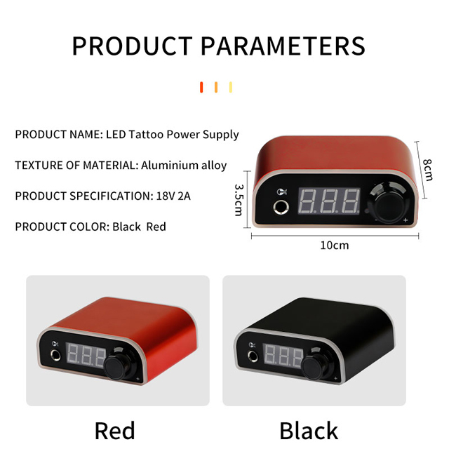 Mini LCD Tattoo Power Supply With Power Adapter For Coil Rotary Equipment Tattoo Machine Power Supply With  Digital LCD Display