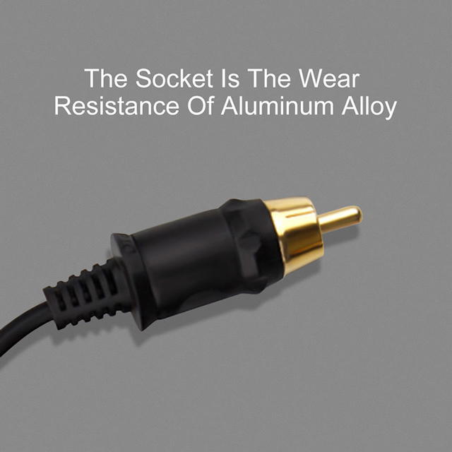 Fireproof Silicone RCA Power Cord High Quality 2M Soft Tattoo Cable Tattoo Clip Cord For Tattoo Machine