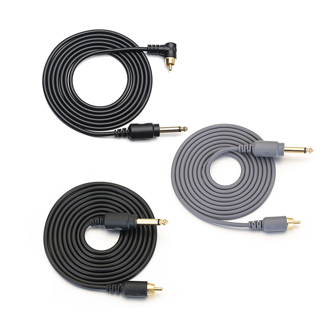Fireproof Silicone RCA Power Cord High Quality 2M Soft Tattoo Cable Tattoo Clip Cord For Tattoo Machine
