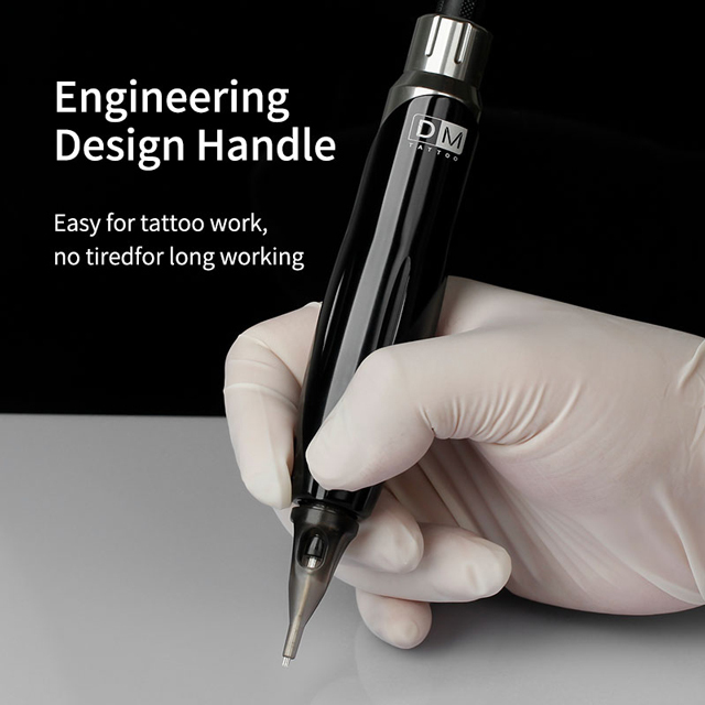 DM Rotary Tattoo Pen Aircraft Aluminum Strong Motor CNC Process Cartridge Tattoo Machine For Shader Liner