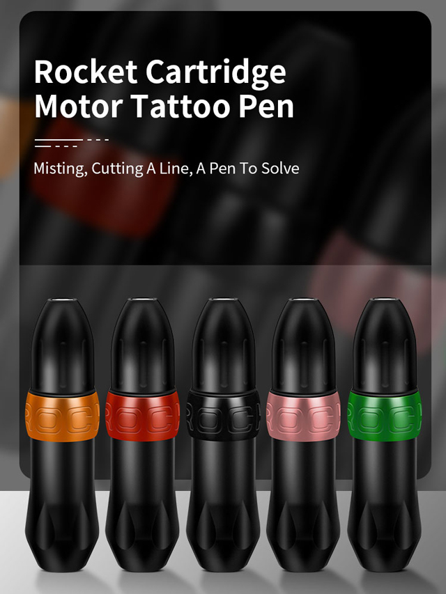 Rocket Cartridge Tattoo Pen High Quality Space Aluminum Strong Motor Rotary Tattoo Machine