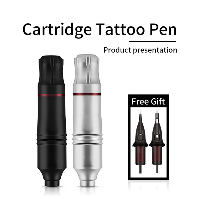 Cartridge Rotary Tattoo Pen Professional Japan 10W Motor Tattoo Machine Maquina De Tatuar With DC5.5 Jack