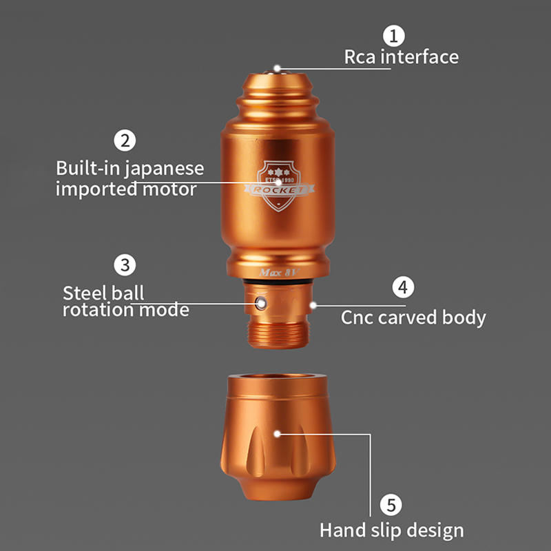 Professional Mini Short Rocket Tattoo Pen Japan Motor Rotary Tattoo Machine