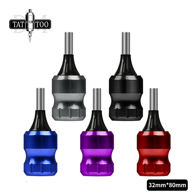 Aluminum Alloy Cartridge Tattoo Grips 32MM Adjustable Tattoo Tube For Cartridge Needle With Needles Bars