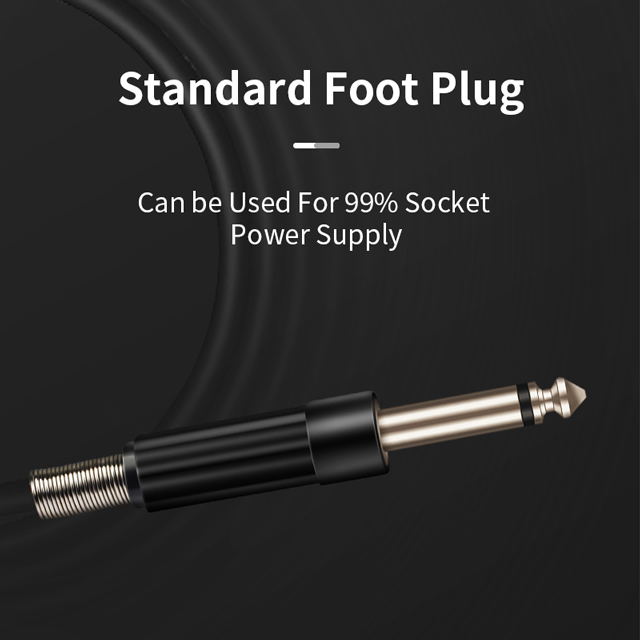 High Quality Tattoo Foot Pedal Stainless Steel 1.45M Fireproof Clip Cord Tattoo Foot Switch Tattoo Supplies For Tattoo Machine