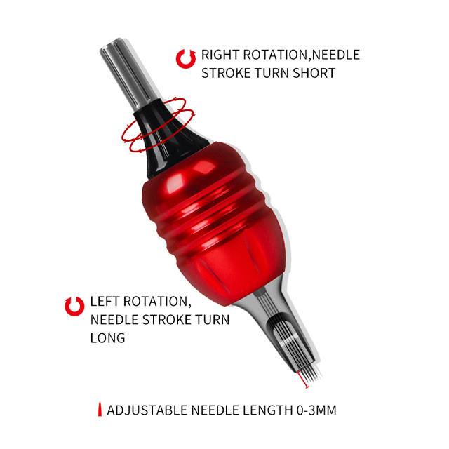 Adjustable Cartridge Tattoo Needle Grips Aluminum Alloy Tattoo Grips For Cartridge Tattoo Machine