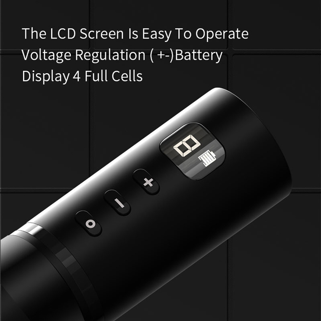 Wireless Rotary Tattoo Pen 1800mhA 3 Lithium Battery Rechargeable Tattoo Machine