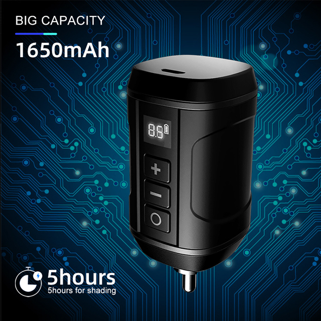 Wireless Tattoo Power Supply RCA DC Connector Fast Charge Battery Tattoo Supplies For Rotary Tattoo Machine
