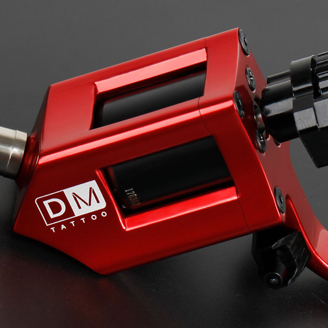 Professional RCA Connector Rotary Tattoo Gun Carved CNC Powerful Motor Tattoo Machine For Tattoo Artists