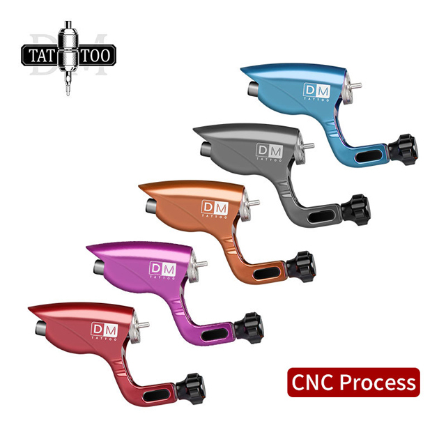 Professional Rotary Tattoo Gun Carved CNC Strong Motor RCA Connector Tattoo Machine For Shader Liner