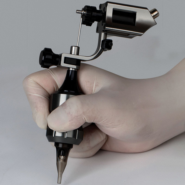 Professional RCA Connector Rotary Tattoo Gun Carved CNC Powerful Motor Tattoo Machine For Tattoo Artists