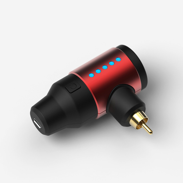 Wireless Tattoo Power Supply RCA DC Interface Rechargeable Lithium Battery For Tattoo Machine Pen