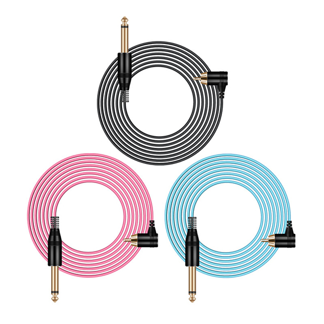 High Quality Tattoo Clip Cord RCA Power Cord 2M Soft Silicone Tattoo Cable For Tattoo Machine