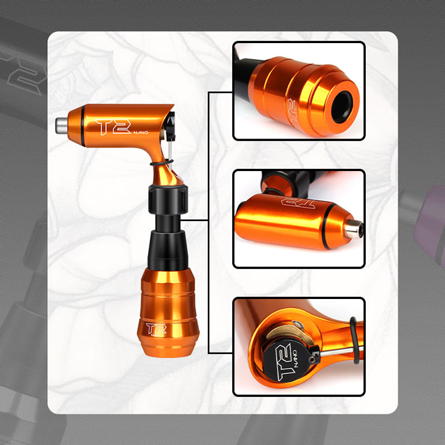 High Quality Tattoo Machine Imported Motor Space Alumiunm Rotary Tattoo Gun For Tattoo Artists