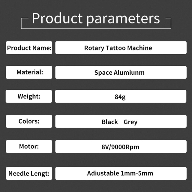 Raven Rotary Tattoo Machine One Touch Hit Adjuster Direct Drive Powerful Tattoo Machine