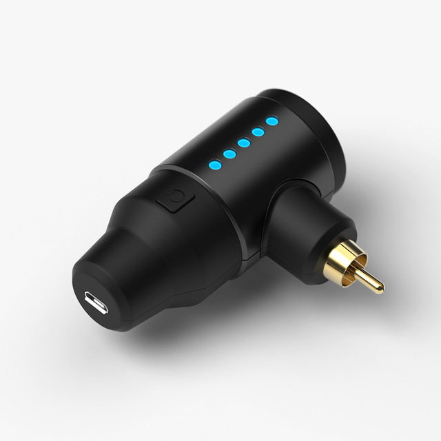 Wireless Tattoo Power Supply RCA DC Interface Rechargeable Lithium Battery For Tattoo Machine Pen