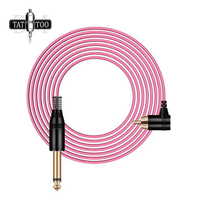 High Quality Tattoo Clip Cord RCA Power Cord 2M Soft Silicone Tattoo Cable For Tattoo Machine