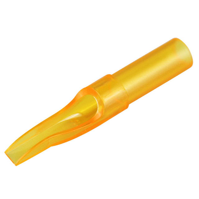50pcs Disposable Tattoo Tips Round Magnum Yellow Sterilized Tattoo Tubes Tip For Tattoo Needle