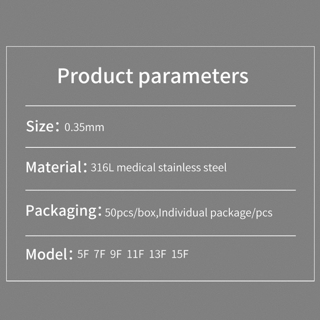 50pcs Stainless Steel Flat Tattoo Needles 5F 7F 9F 11F 13F 15F Disposable Tattoo Needle For Coil Tattoo Gun