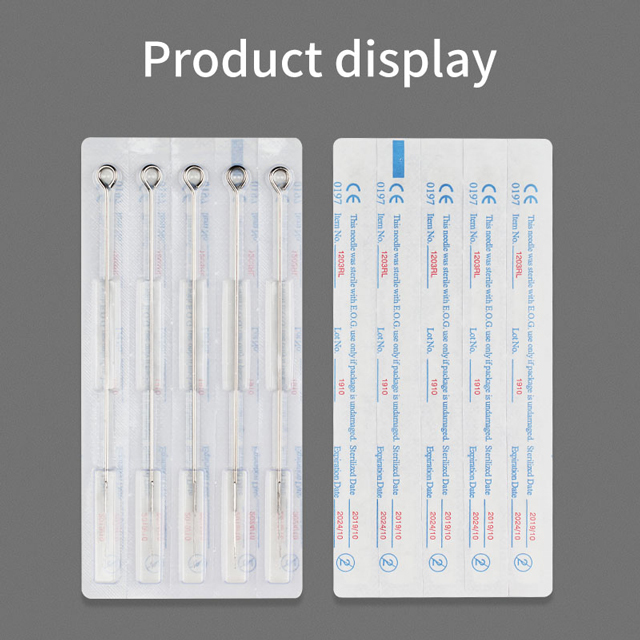 50pcs Round Liner Tattoo Needles Sterilize 1RL 3RL 5RL 7RL 9RL 11RL 13RL 15RL 18RL 0.35MM Disposable Tattoo Needle