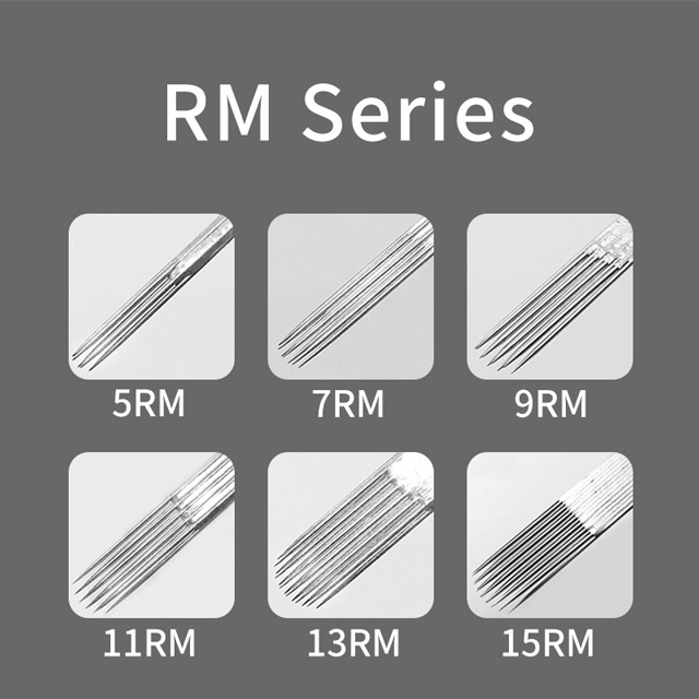 50pcs Round Magmum Tattoo Needles 5RM 7RM 9RM 11RM 15RM Disposable Stainless Steel Tattoo Needle For Coil Tattoo Machine