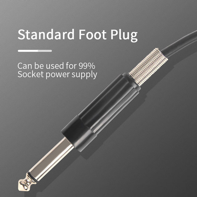 GP Retro Tattoo Foot Pedal 1.8M Fireproof Clip Cord Tattoo Foot Switch Tattoo Supplies Clip Cord For Tattoo Machine