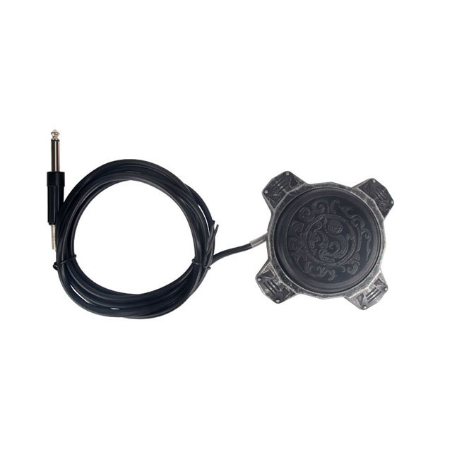 GP Retro Tattoo Foot Pedal 1.8M Fireproof Clip Cord Tattoo Foot Switch Tattoo Supplies Clip Cord For Tattoo Machine