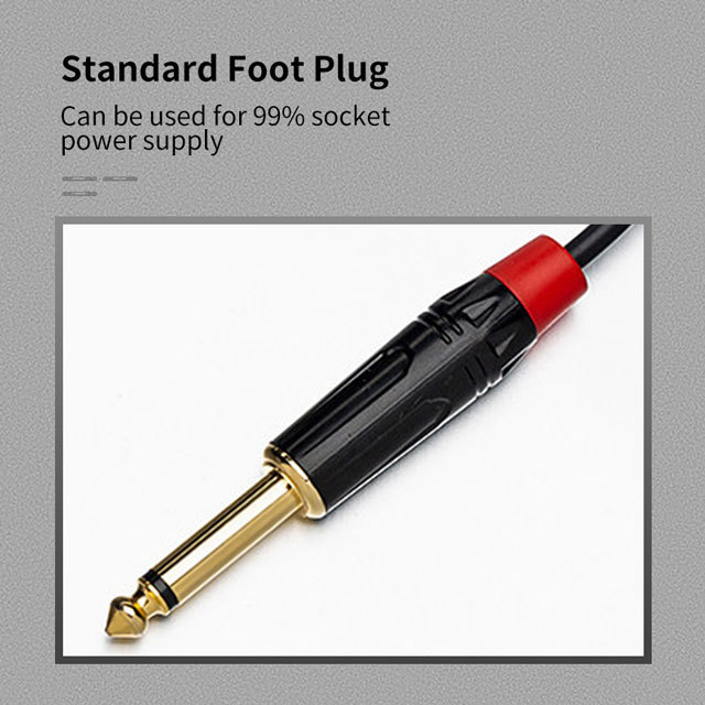 Black Tattoo Foot Pedal Plastic 1.4M Fireproof Clip Cord Tattoo Foot Switch Tattoo Supplies For Tattoo Machine