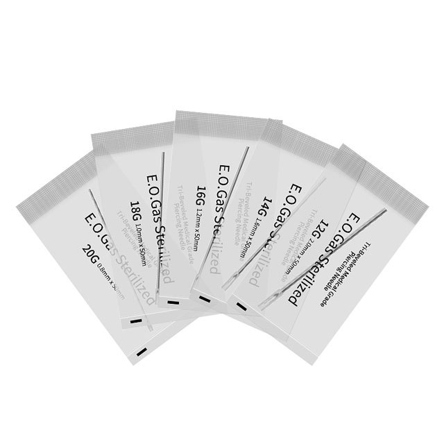 Ear Nose Sterile Piercing Needles 100Pcs 12G 14G 16G 18G 20G Disposable Body Piercing Needles Supply
