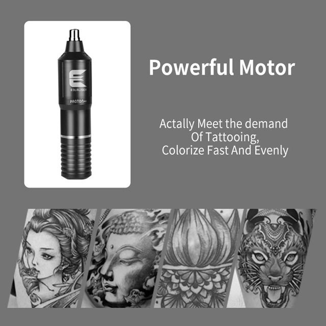 Professional Rotary Tattoo Machine Strong Motor RCA Interface Cartridge Tattoo Pen For Tattoo Artists