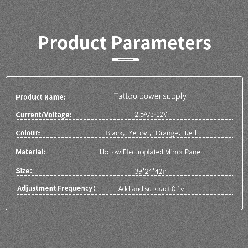 Newest Digital Tattoo Power Supply Professional LCD Tattoo Machine Power Supply With Power Cord