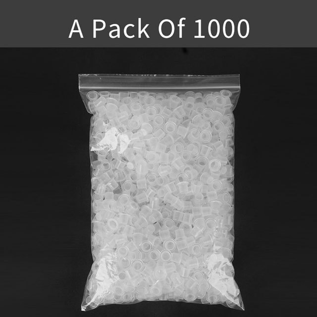 1000pcs Tattoo Ink Cups Professional Tattoo Supplies Plastic Transparent Pigment Cups