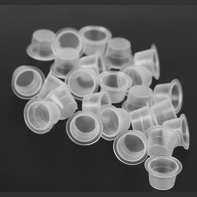 1000pcs Tattoo Ink Cups Professional Tattoo Supplies Plastic Transparent Pigment Cups
