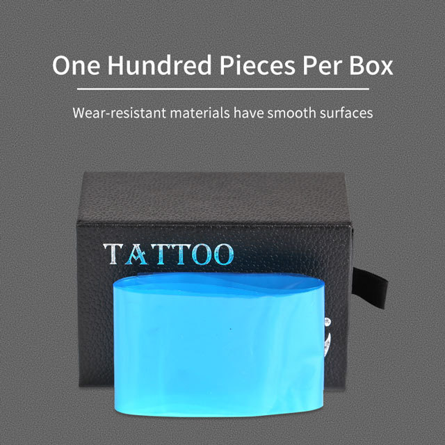 100Pcs Plastic Tattoo Clip Cord Covers Cartridge Tattoo Machine Gun Accessories Disposable Blue Clip Cord Sleeves