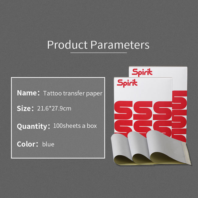100pcs Spirit Tattoo Transfer Paper A4 Size Free Hand Thermal Copier Stencil Paper For Tattooists