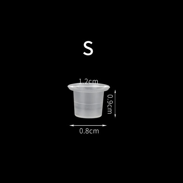 1000pcs Tattoo Ink Cups Professional Tattoo Supplies Plastic Transparent Pigment Cups