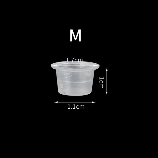 1000pcs Tattoo Ink Cups Professional Tattoo Supplies Plastic Transparent Pigment Cups