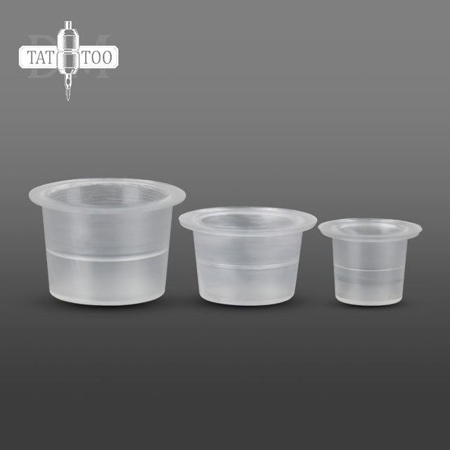 1000pcs Tattoo Ink Cups Professional Tattoo Supplies Plastic Transparent Pigment Cups