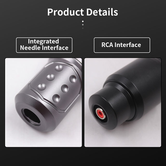 Coreless Motor Rotary Tattoo Machine RCA Interface Professional Rotary Cartridge Short Tattoo Pen For Tattoo Artists