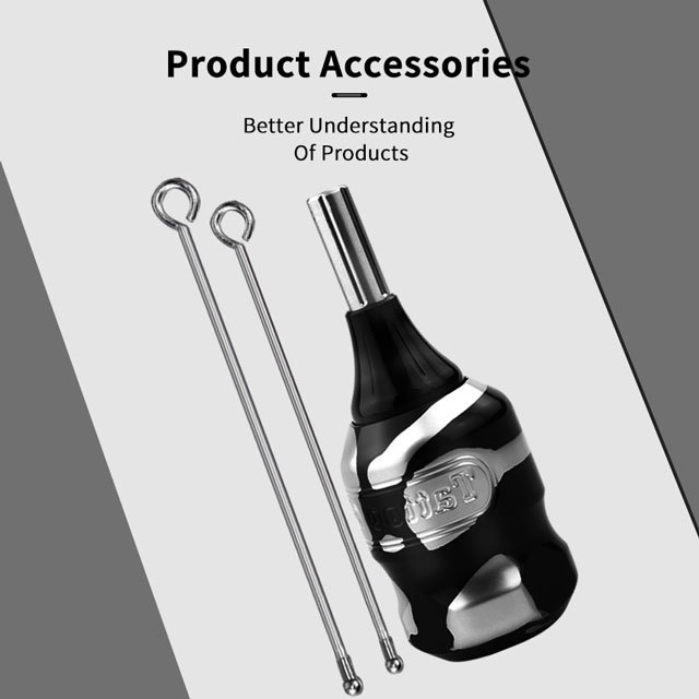 Professional Tattoo Grip Adjustable Stainless Steel Cartridge Tattoo Tube With Needle Bar For Cartridge Tattoo