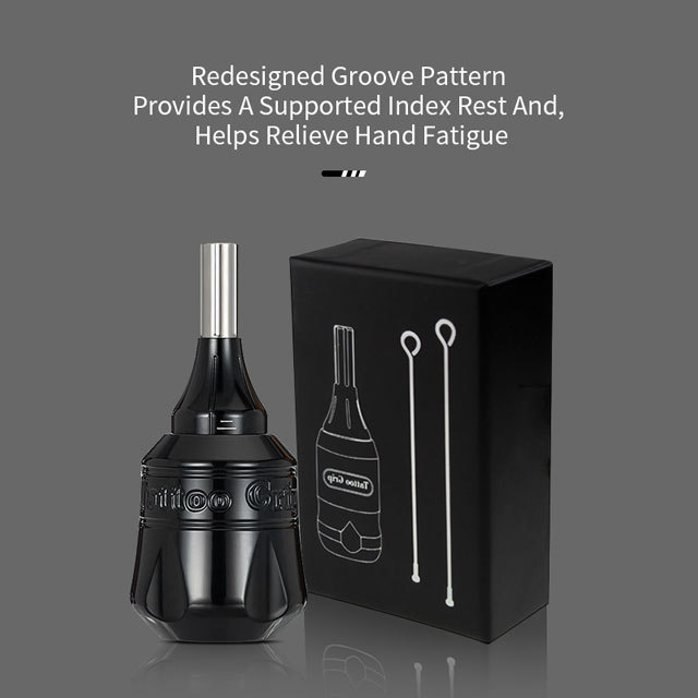38MM Adjustable Tattoo Grips Professional CNC Carving Aluminum Alloy Cartridge Tattoo Tube For Cartridge Machine Needle