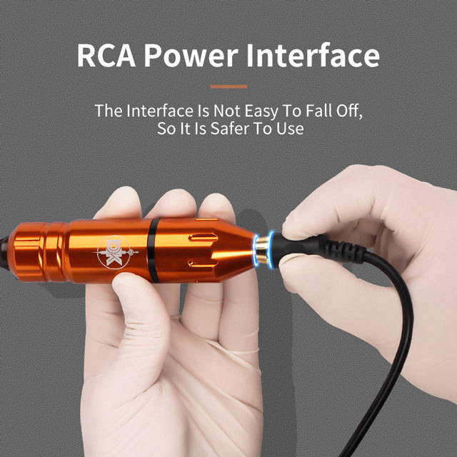 Professional Rotary Tattoo Machine Space Aluminum Imported Motor RCA Interface Tattoo Pen For Tattoo Artist