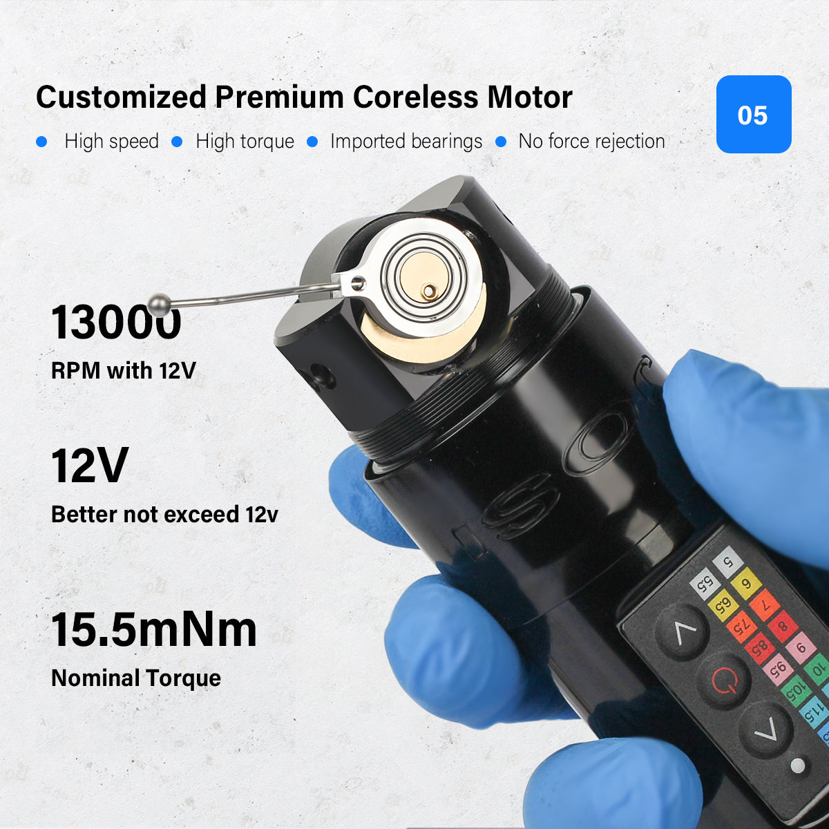 Professional Wireless Tattoo pen Aircraft aluminum alloy Strong Motor rotary tattoo machines