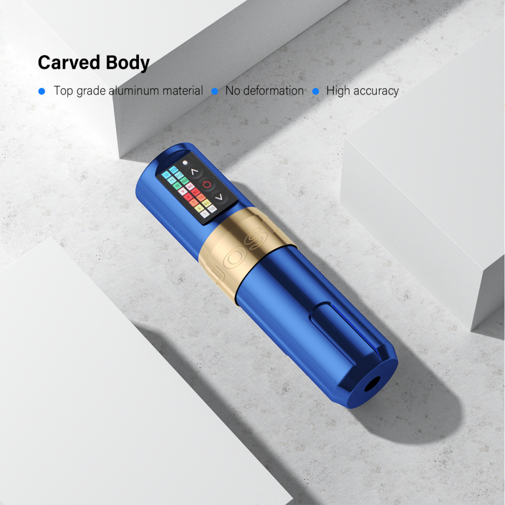 Professional motor strong tattoo machine Aluminum alloy wireless rotary tattoo pen