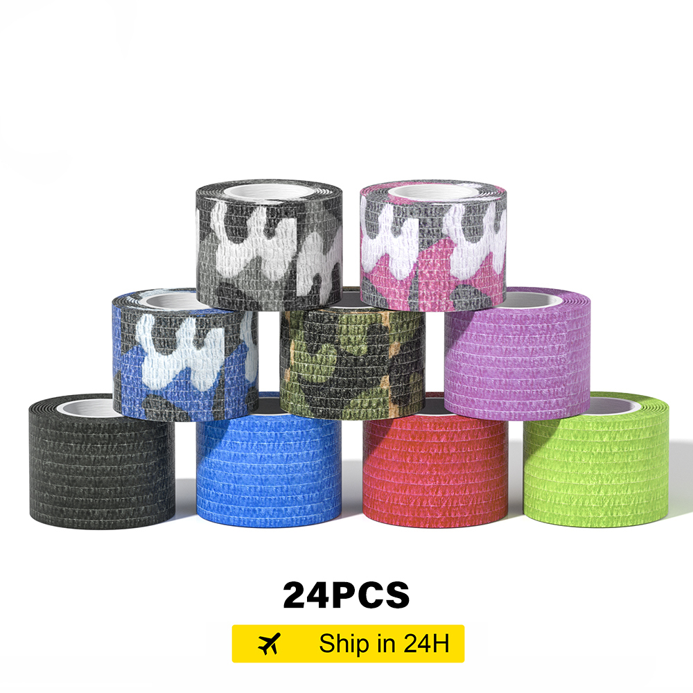 12/24Pcs Tattoo Grip Bandage Waterproof disposable  Tattoo Self Adhesive Bandage for Tattoos
