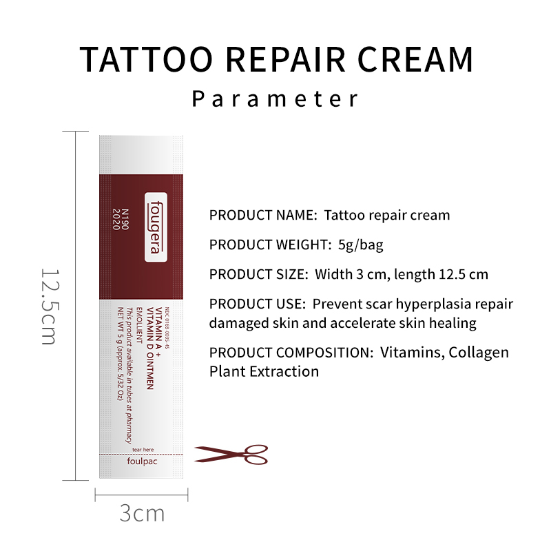 100Pcs Tattoo Aftercare Cream Emollient  Vitamin A&D Ointment Heal Anti Scar Permanent Makeup Tattoo  Supplies
