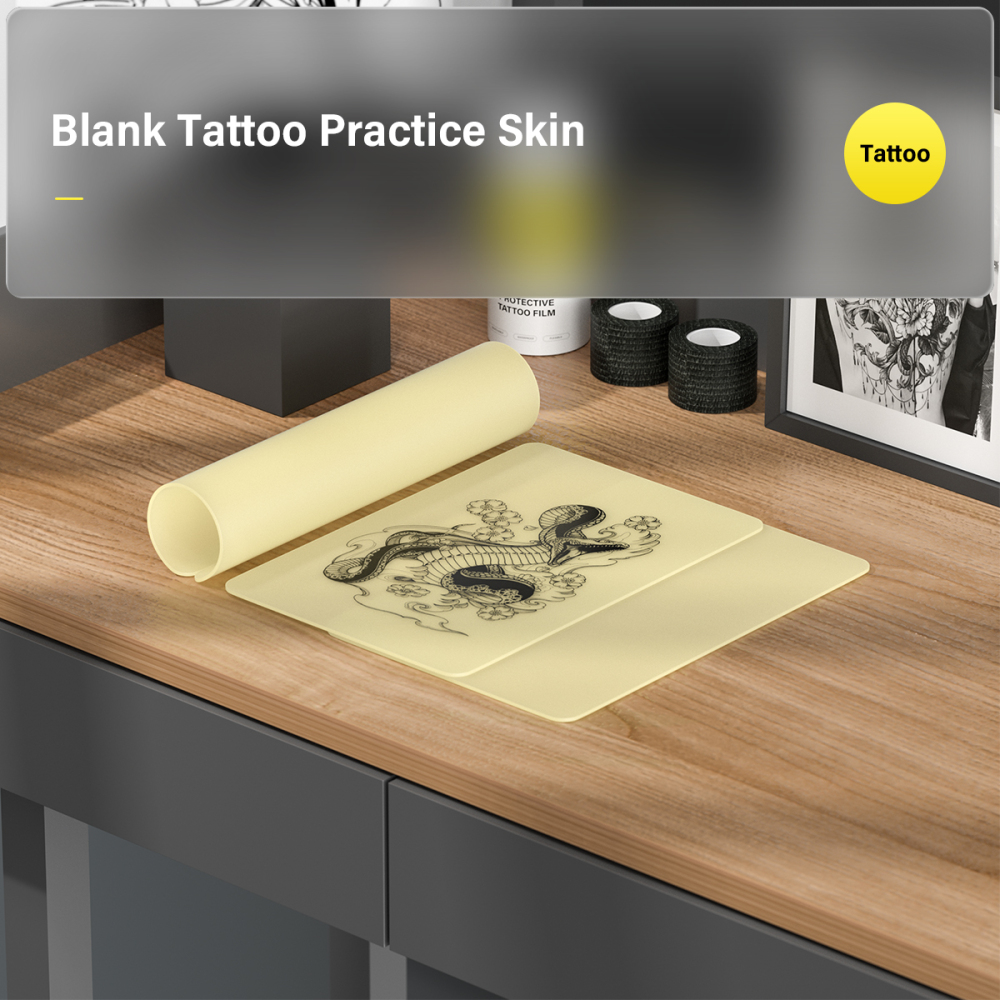 Beginners Blank  Silicone tattoo Practice Skin Permanent Makeup tattoo Skin 1pcs