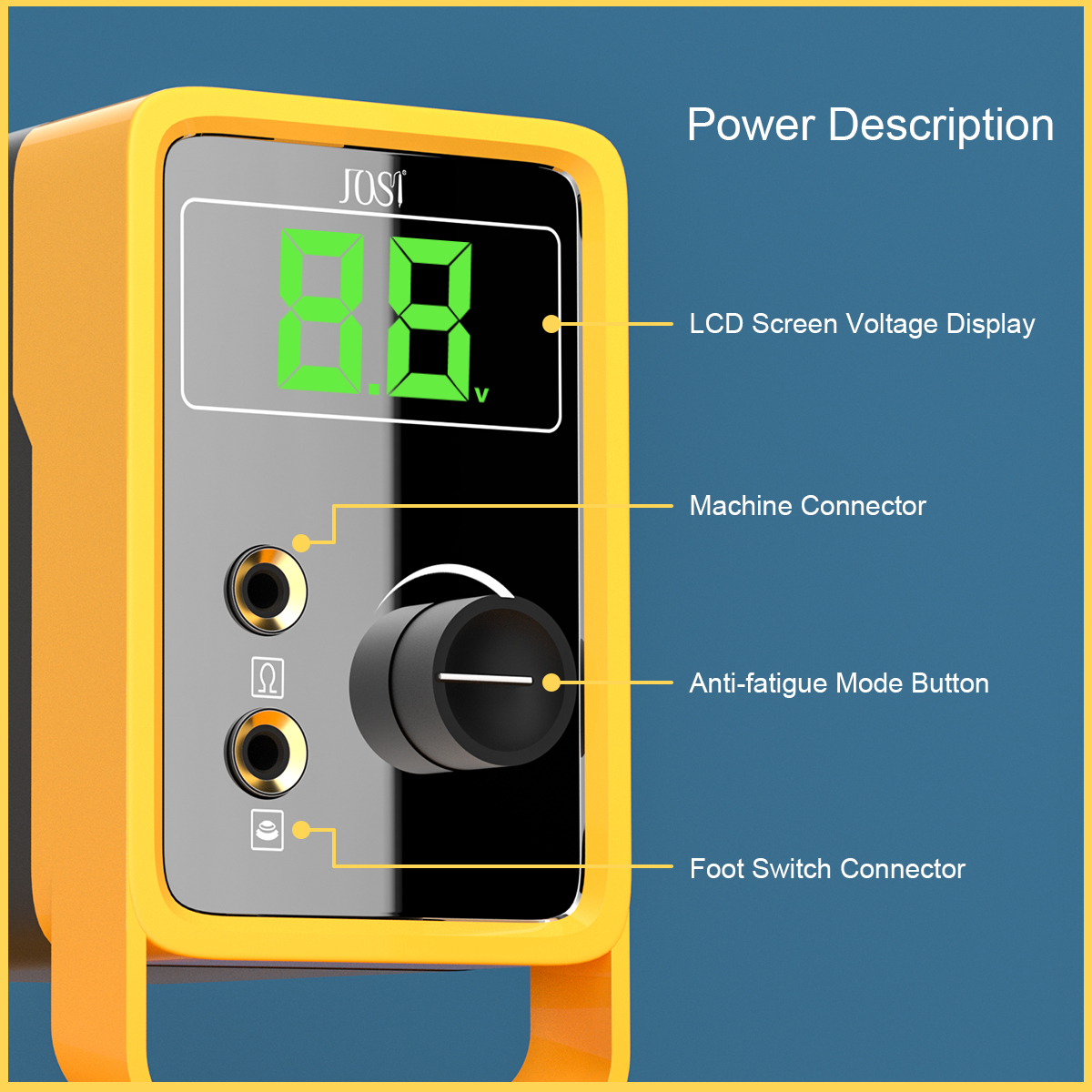 Portable Mini LCD Tattoo Power Supply for Coil & Rotary Tattoo Machines