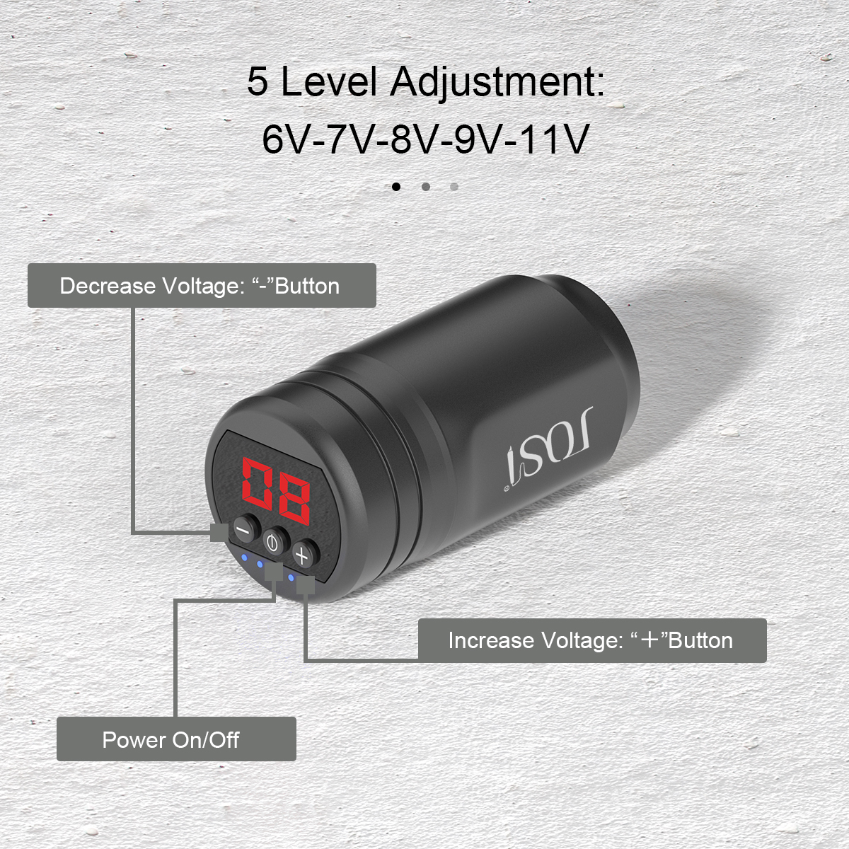 Mini  Wireless Tattoo Power Supply Rechargeable RCA Interface tattoo Supplies for Tattoo Machine