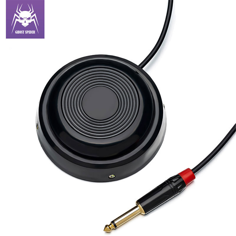 Profesional 360 Degre Round Tattoo Foot Pedal  Black Tattoo Foot Switch for Tattoo Power Supply Machine
